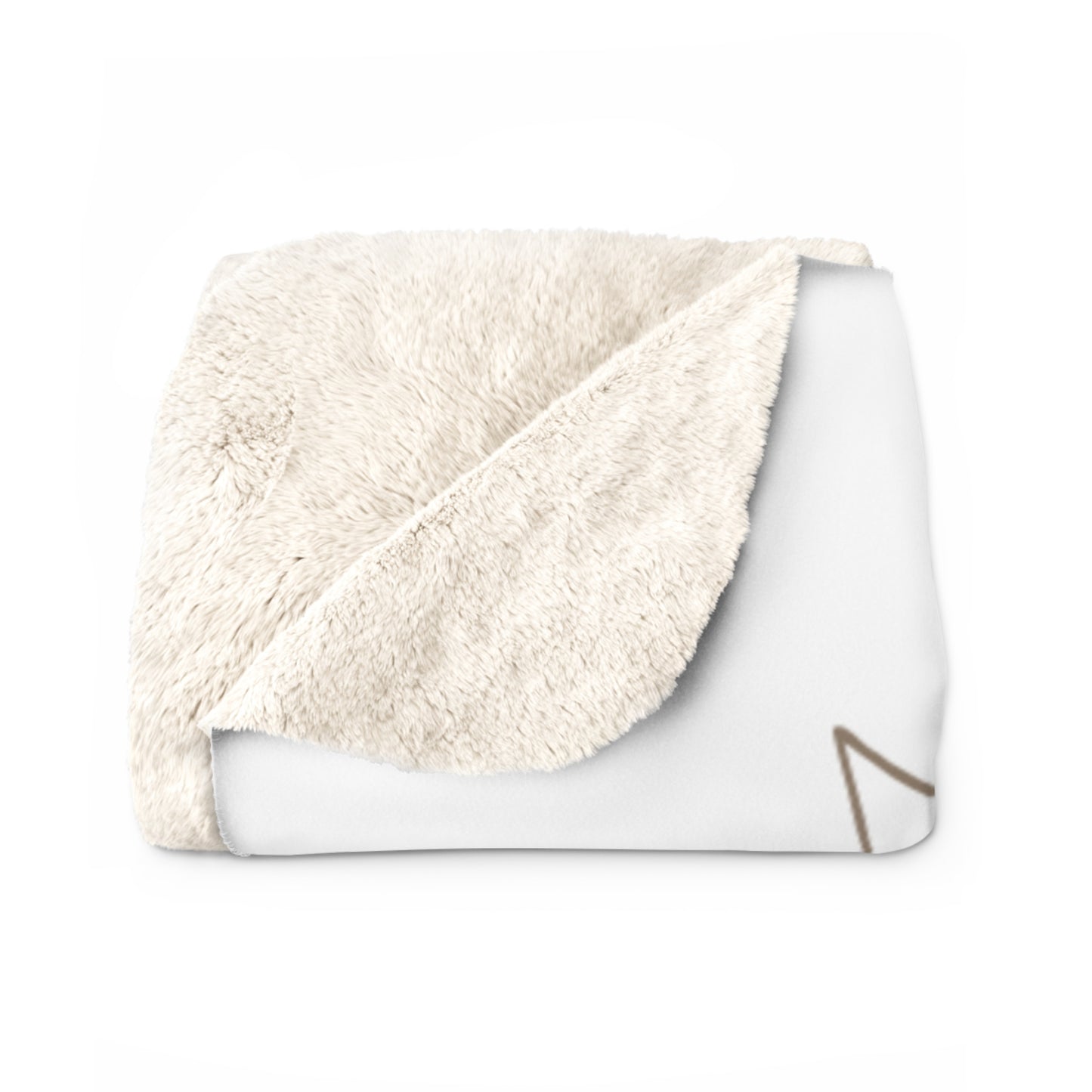 International Women’s Day Sherpa Blanket — Feminine Floral Portrait Cozy Throw