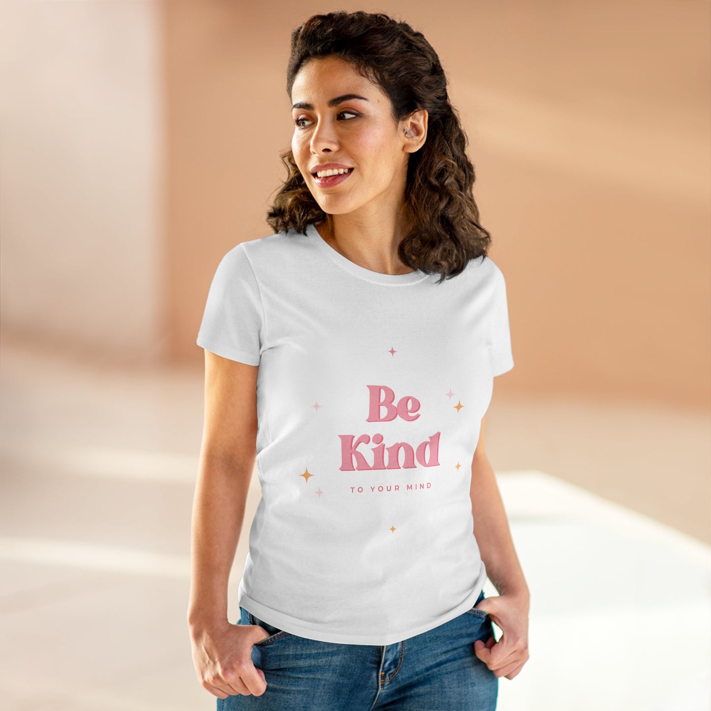 Be Kind Tee — Women's Positive Message Graphic T-Shirt