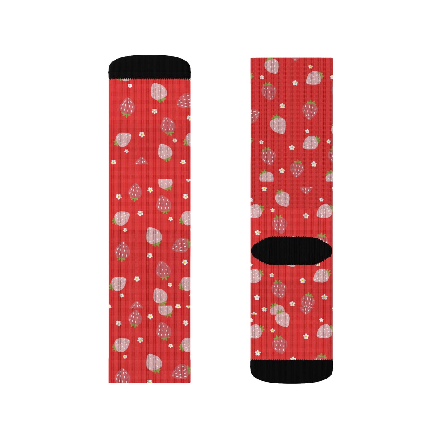 Red Strawberry Socks — Cute Strawberry Crew Socks