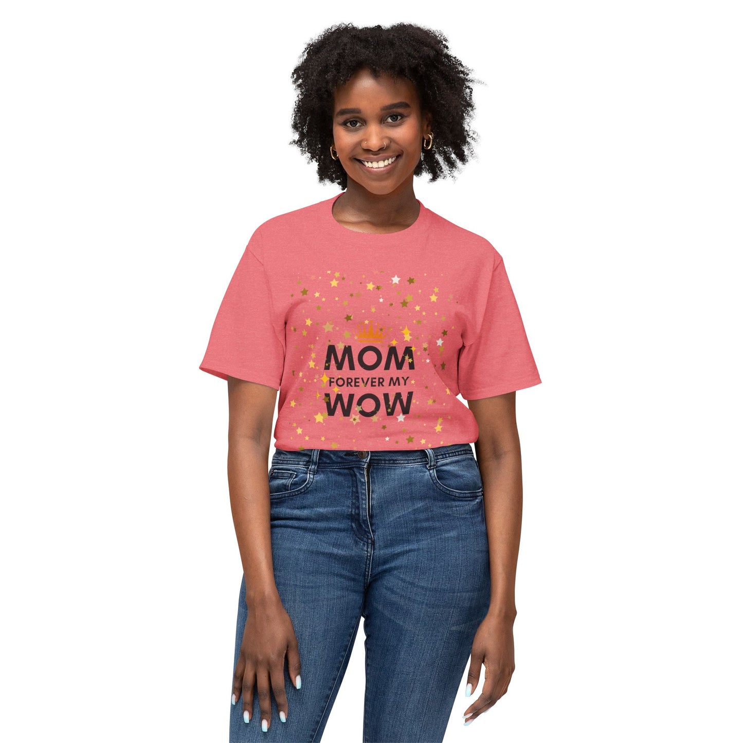 Mom Forever My Wow T-Shirt — Mother's Day Celebration Tee with Gold Stars