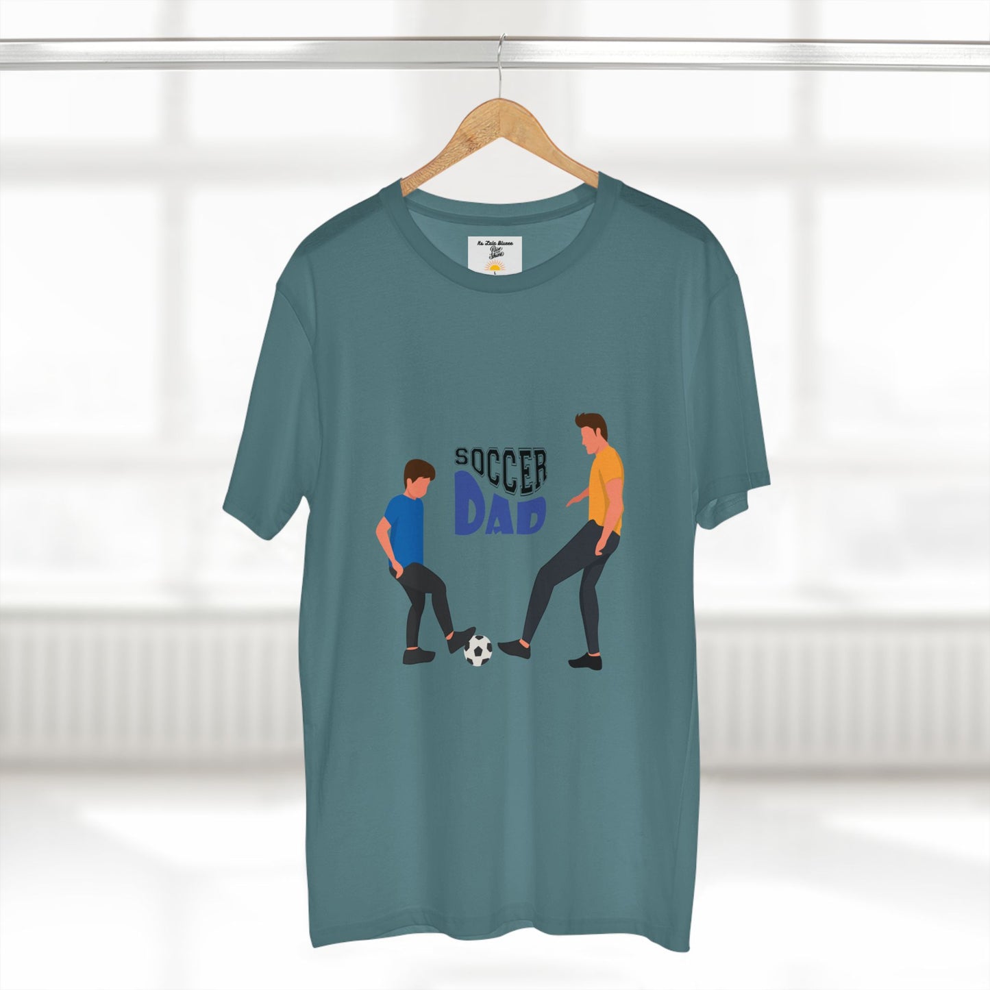 Soccer Dad T‑Shirt — Father & Child Playing Soccer Graphic Tee