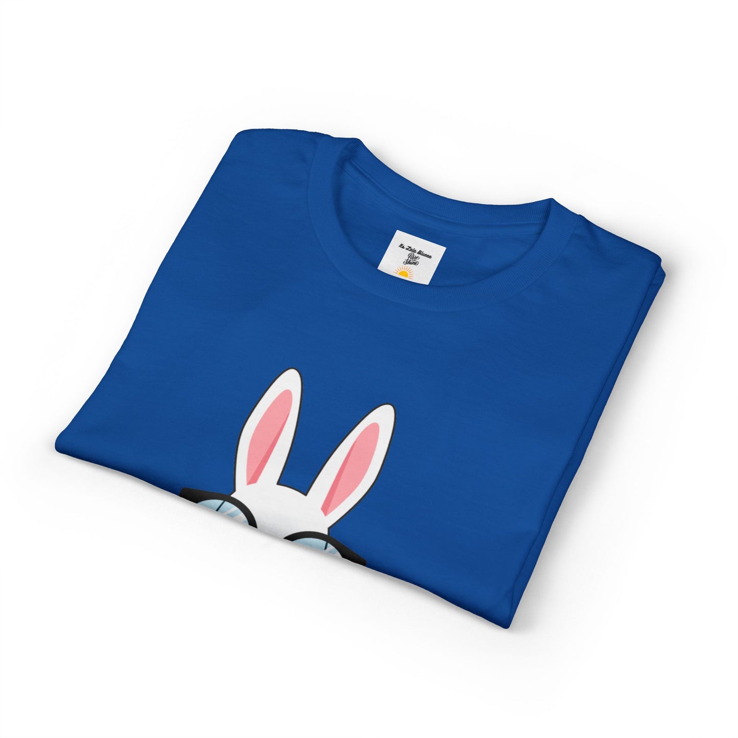 Easter Bunny with Glasses T-Shirt – "Happy Easter" Cute Graphic Tee