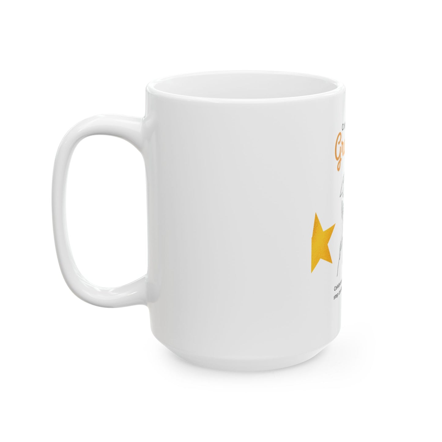 Graduation Stars Ceramic Mug – "Congratulations Graduates" Gift Coffee Cup (11oz, 15oz)