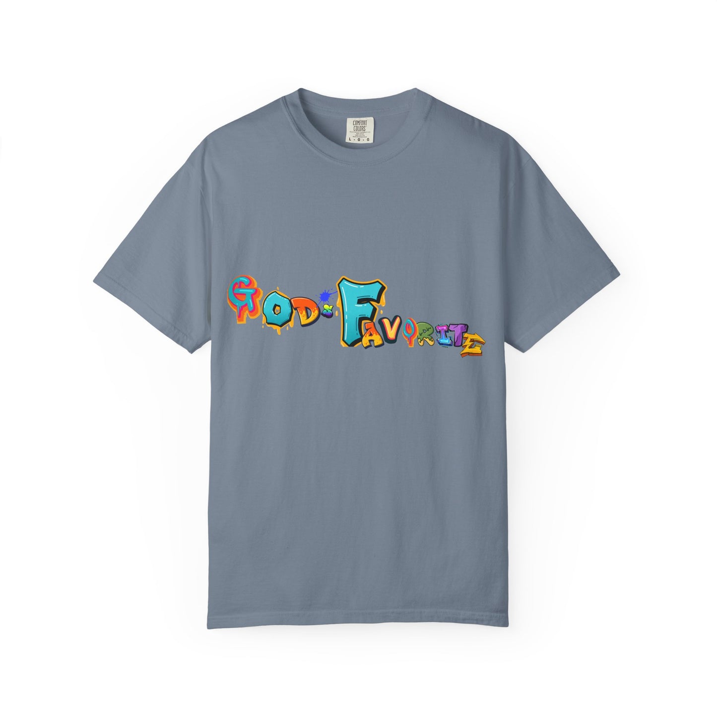 God's Favorite T-Shirt — Colorful Retro Script Graphic Tee