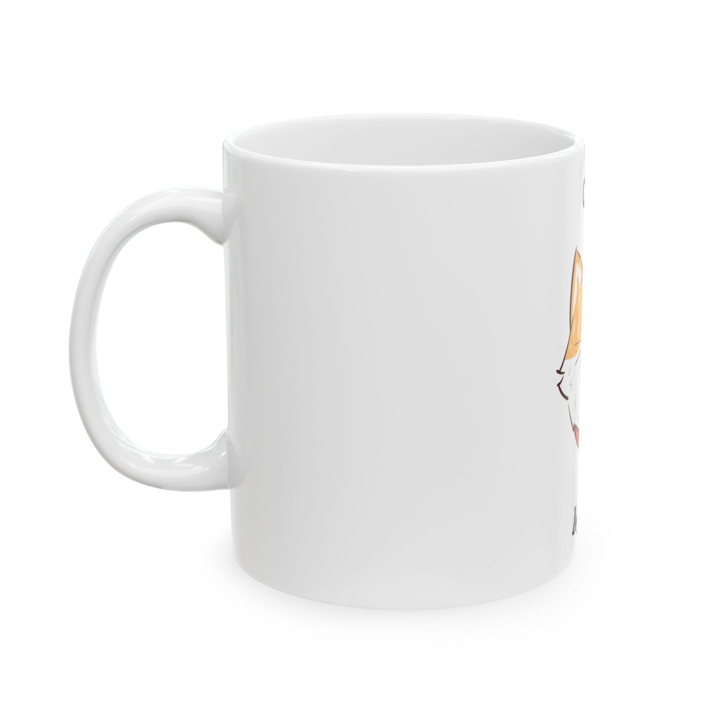 Cat Mom Ceramic Mug — Cute Smiling Cat Coffee Cup (11oz & 15oz)