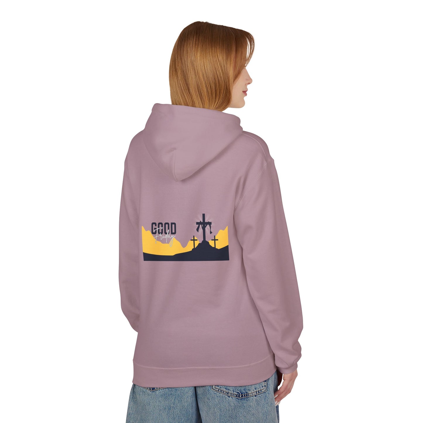 Good Friday Cross Hoodie — Christian Easter Religious Pullover