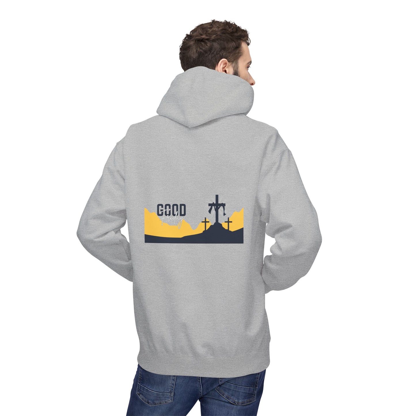 Good Friday Cross Hoodie — Christian Easter Religious Pullover