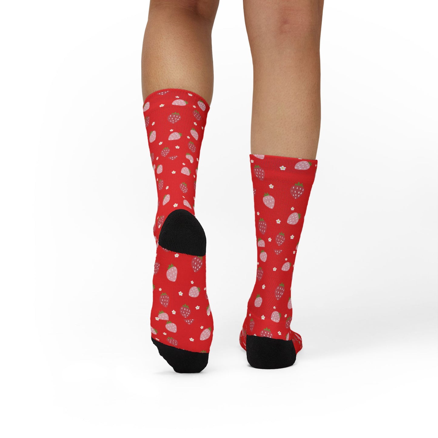 Red Strawberry Socks — Cute Strawberry Crew Socks