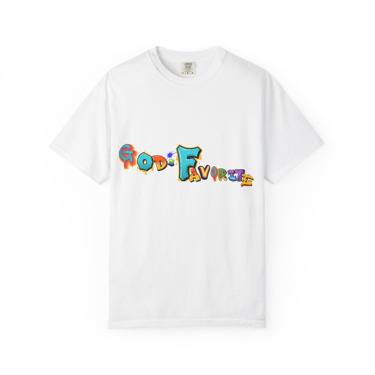 God's Favorite T-Shirt — Colorful Retro Script Graphic Tee