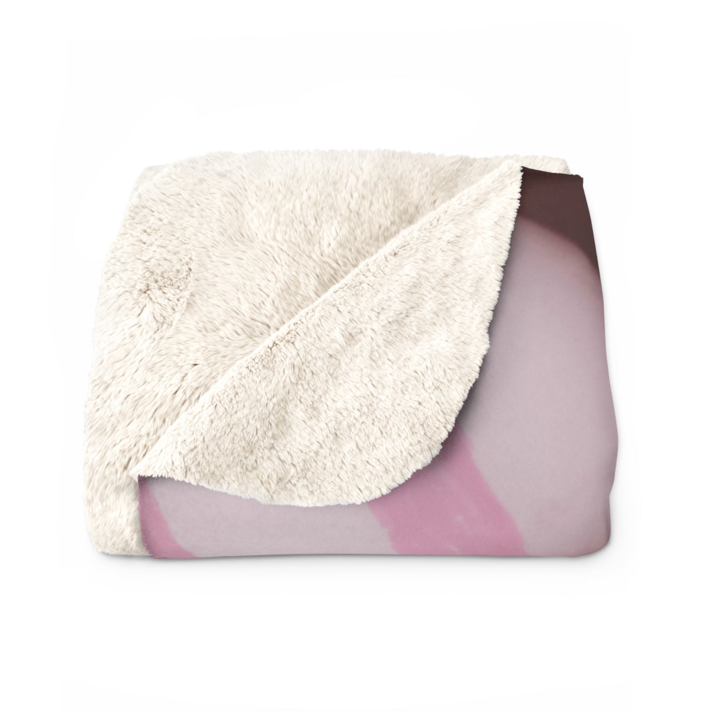 Happy Easter Sherpa Blanket - Pink Easter Eggs Cozy Throw