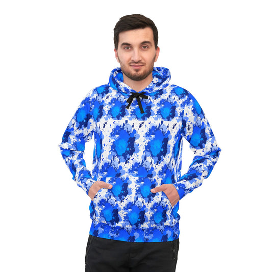Splash Paint Athletic Hoodie — All-Over Print Colorful Splatter Design