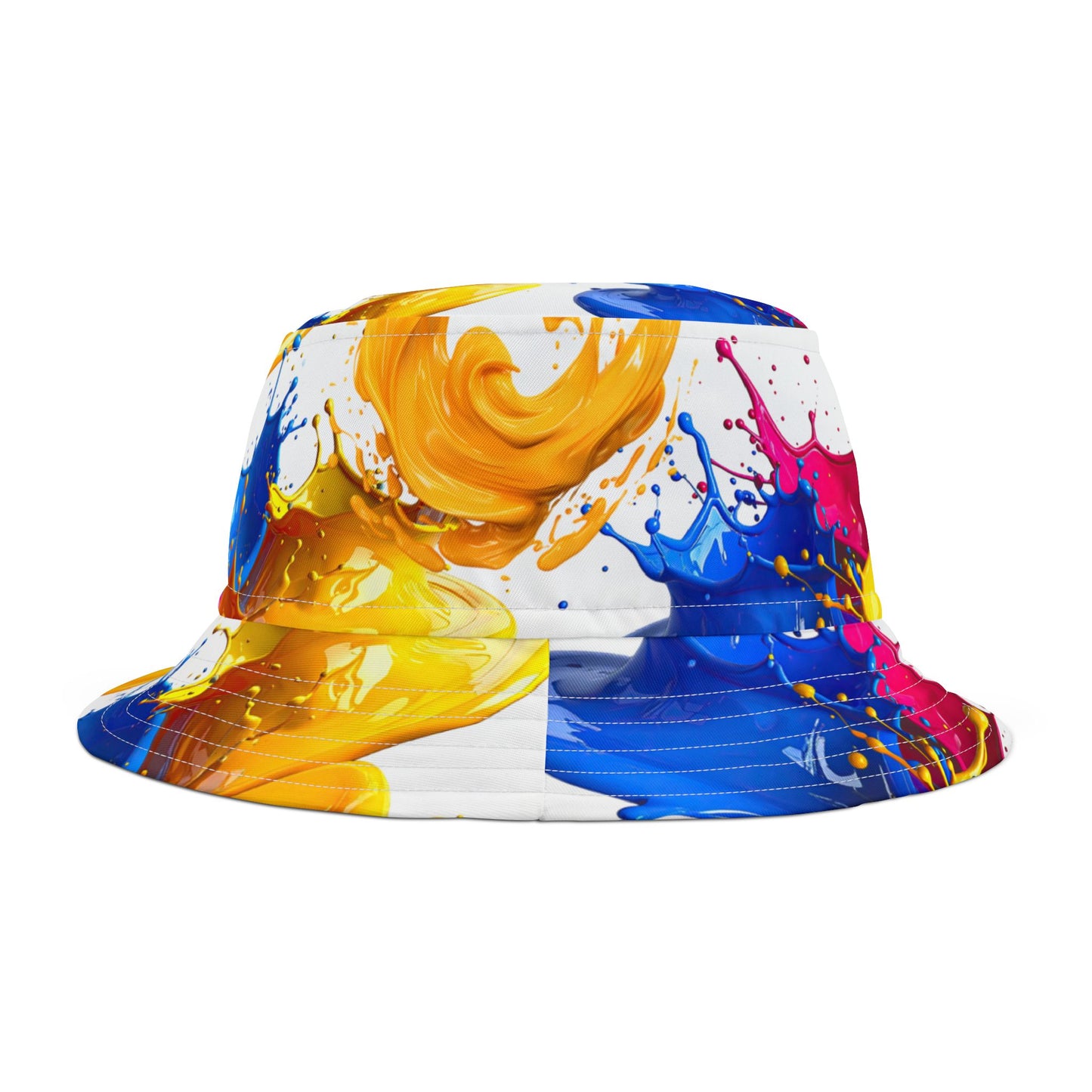 Color Splash Bucket Hat — Vibrant Paint Splash AOP Bucket Hat