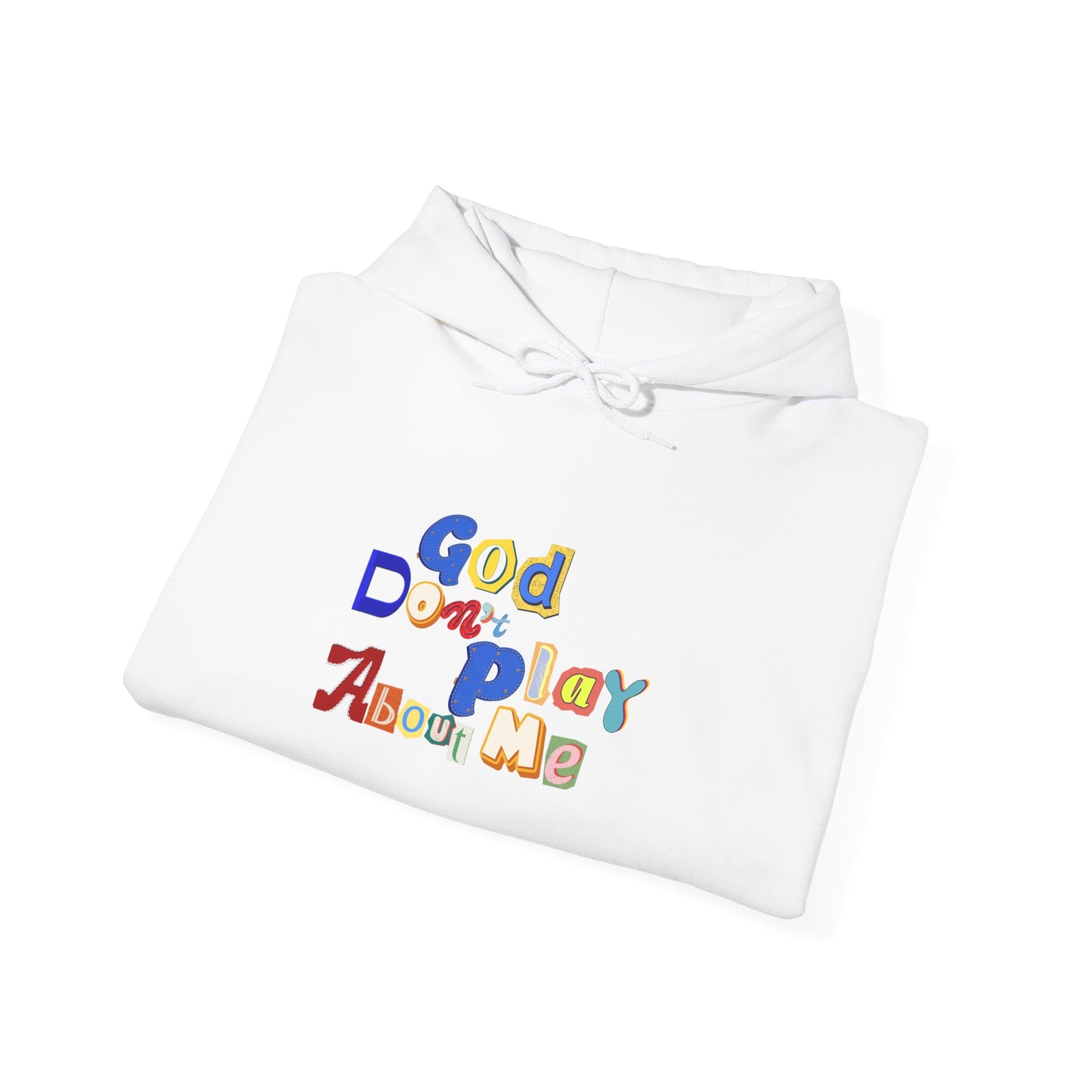 God on My Side Hoodie — Colorful Playful Faith Pullover