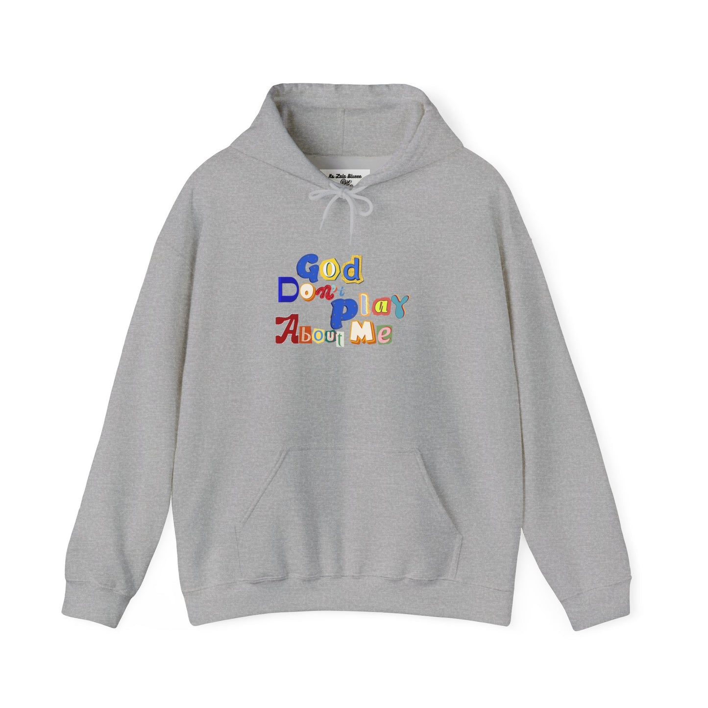God on My Side Hoodie — Colorful Playful Faith Pullover