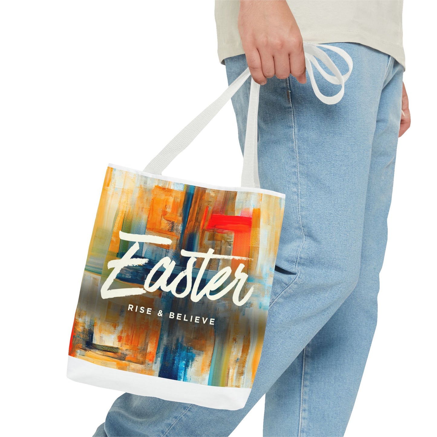 Easter Abstract Art Tote