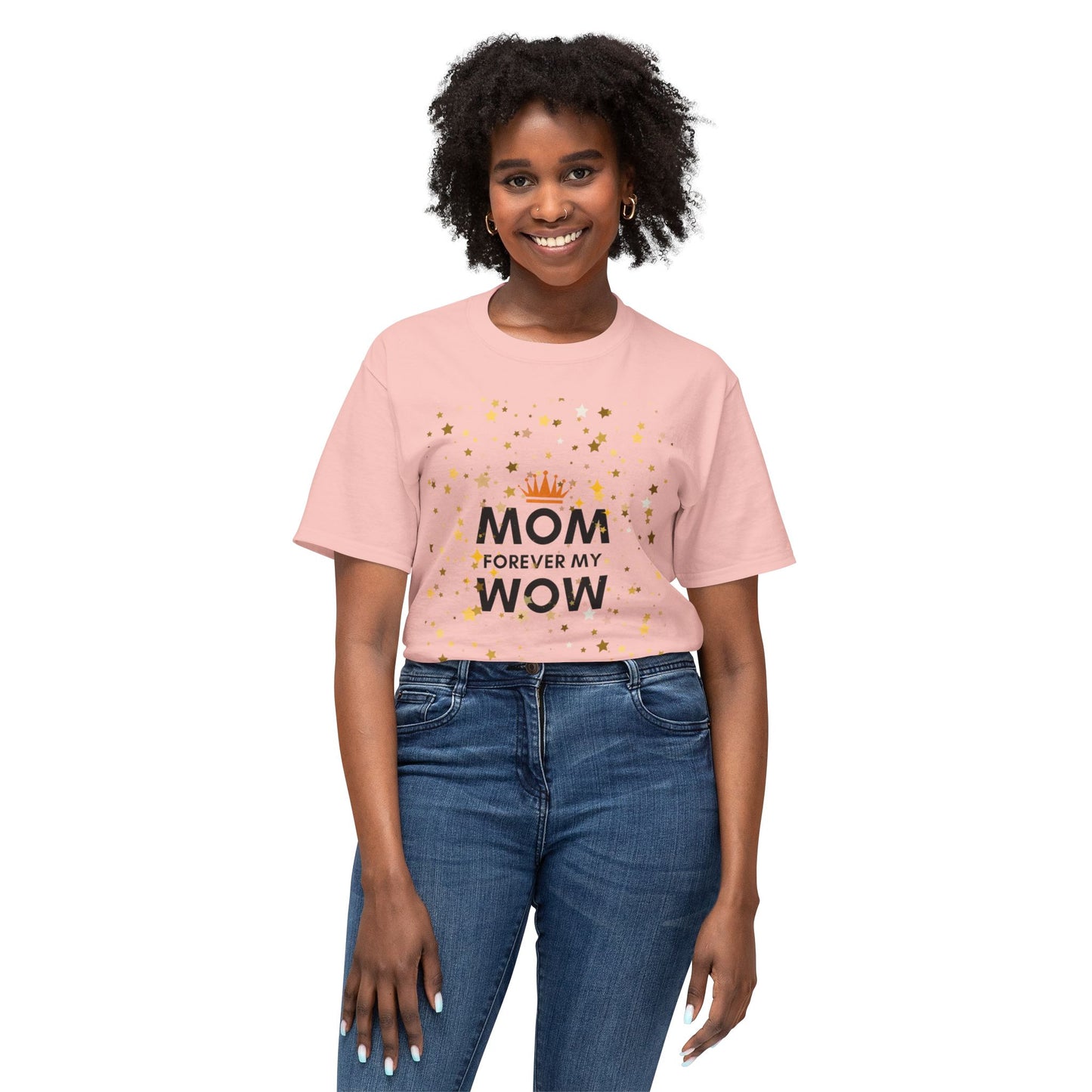 Mom Forever My Wow T-Shirt — Mother's Day Celebration Tee with Gold Stars