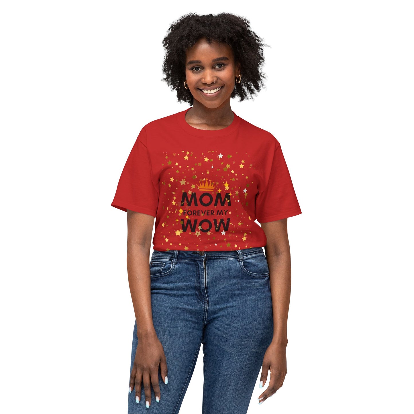 Mom Forever My Wow T-Shirt — Mother's Day Celebration Tee with Gold Stars