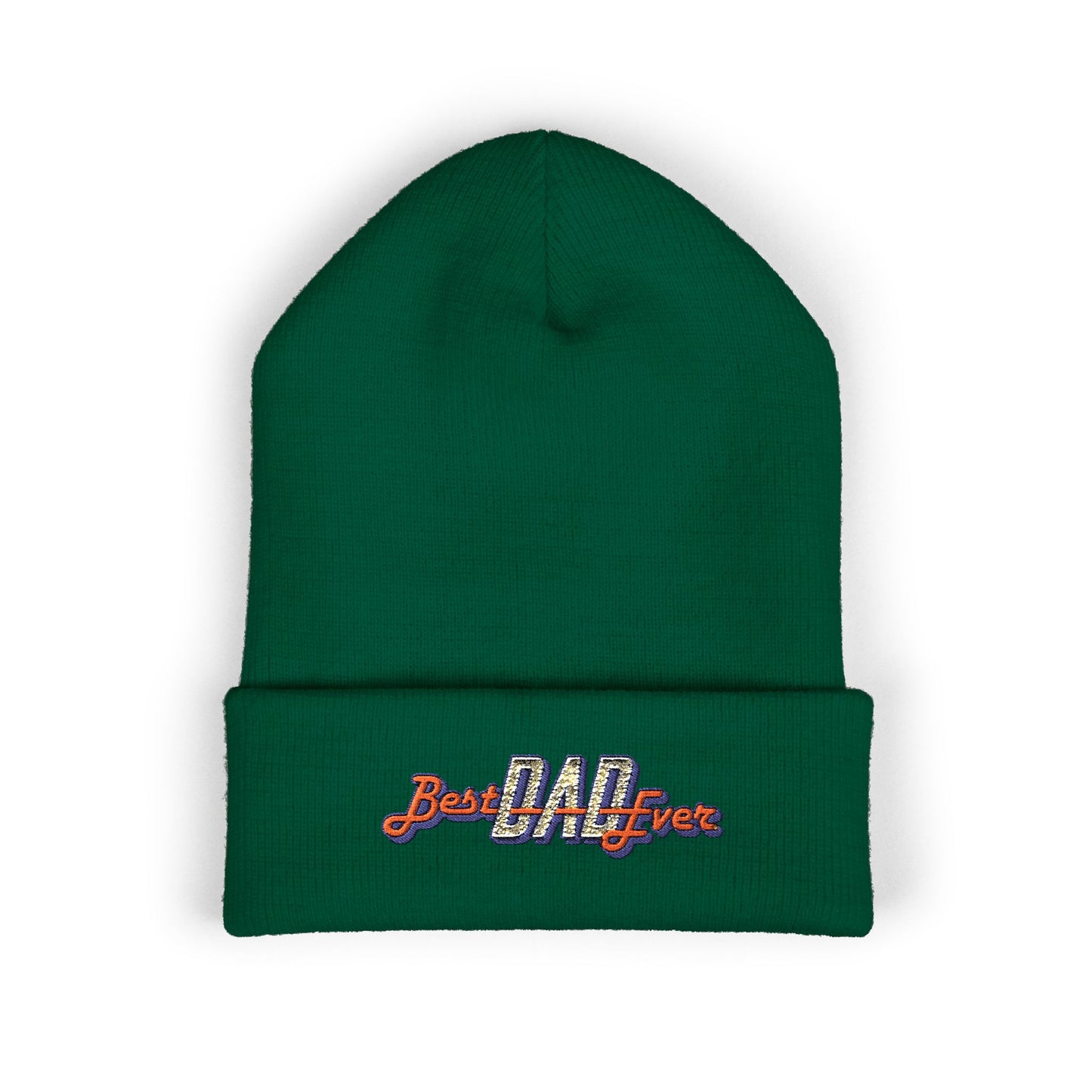 Best Dad Ever Embroidered Cuffed Beanie