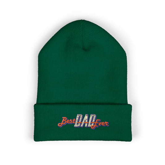 Best Dad Ever Embroidered Cuffed Beanie