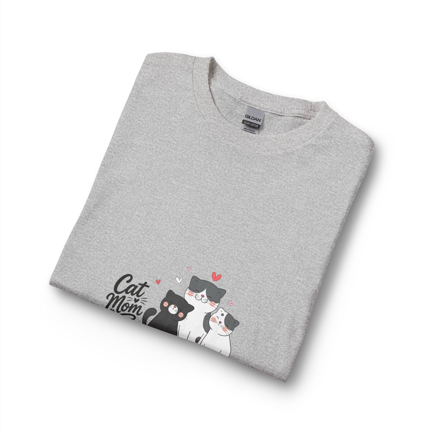 Cat Mom Long Sleeve Tee — Cute Cat Family Graphic Shirt