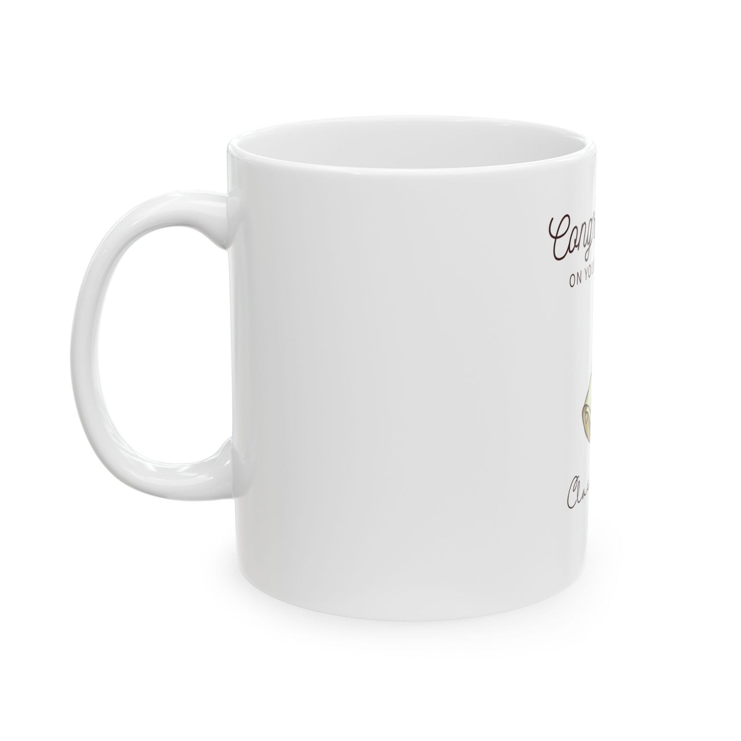 Graduation Mug - "Congratulations on Your Graduation" Class of 2026 Ceramic Coffee Mug