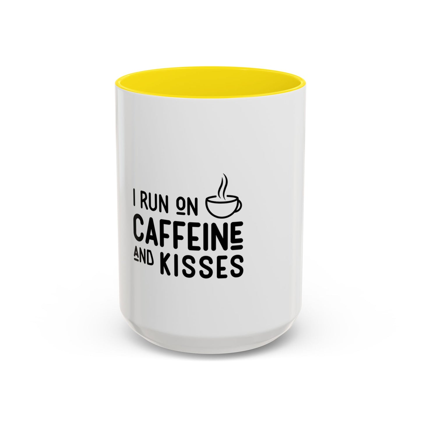 I Run on Caffeine and Kisses Coffee Mug — Accent 11/15oz