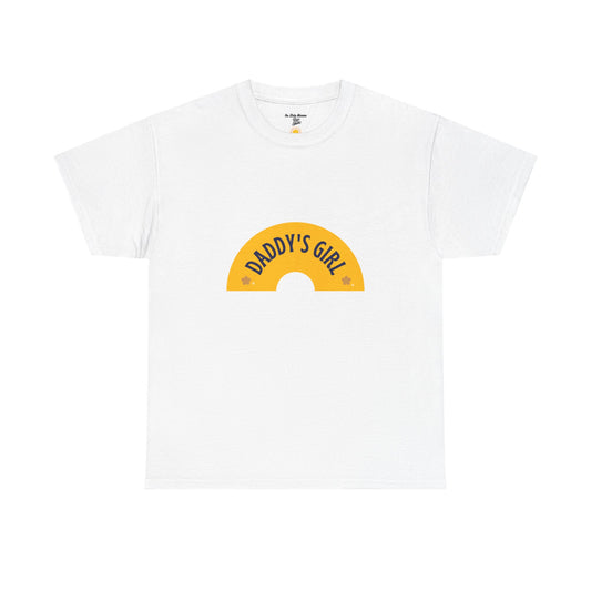 Daddy's Girl Tee — Cute Yellow Rainbow Graphic T-Shirt for Daughters