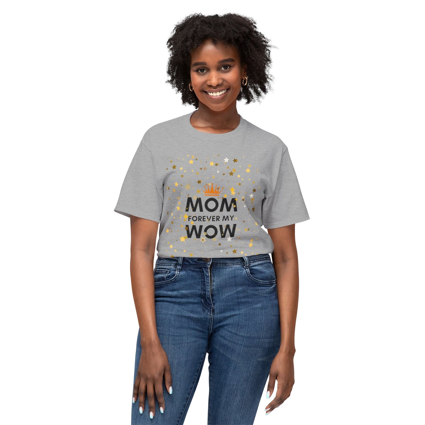Mom Forever My Wow T-Shirt — Mother's Day Celebration Tee with Gold Stars