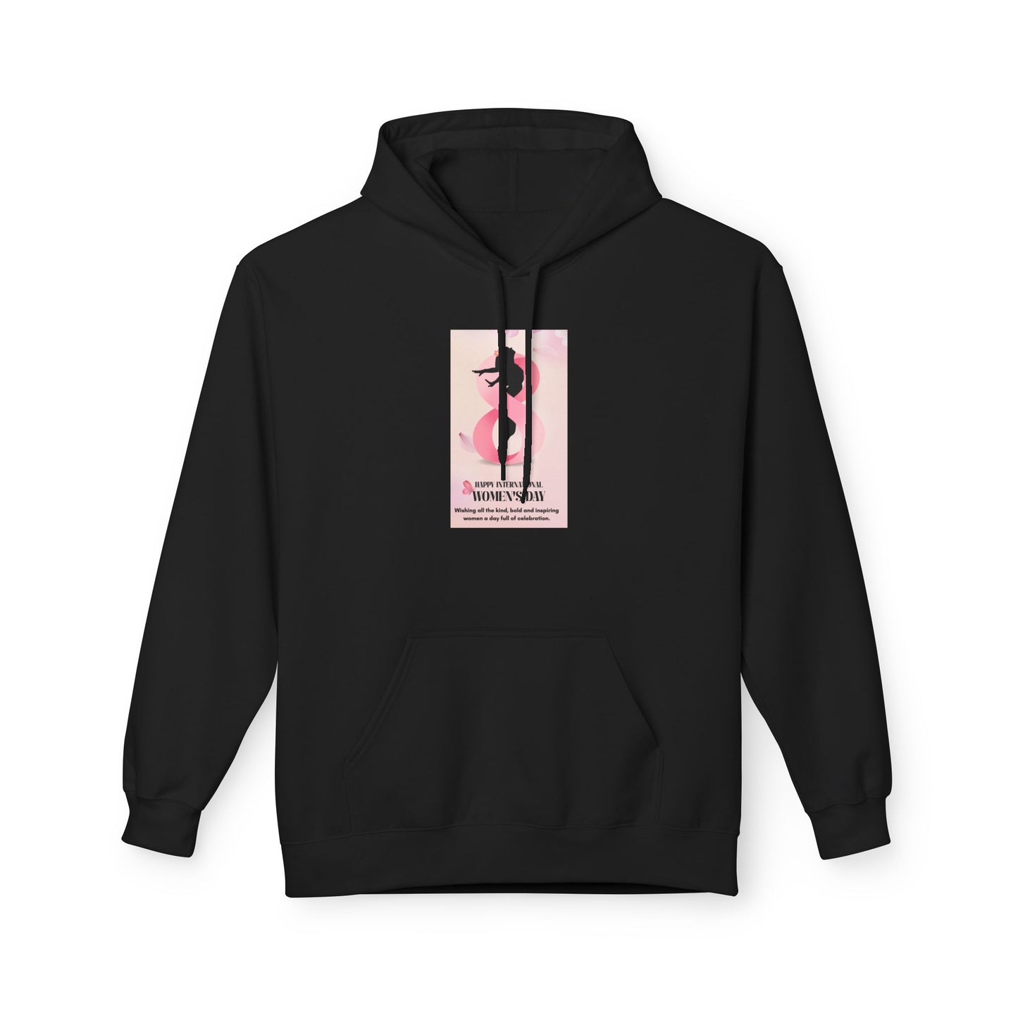 Hoodie - Pink Floral ‘Women’s Day’ Illustration Pullover