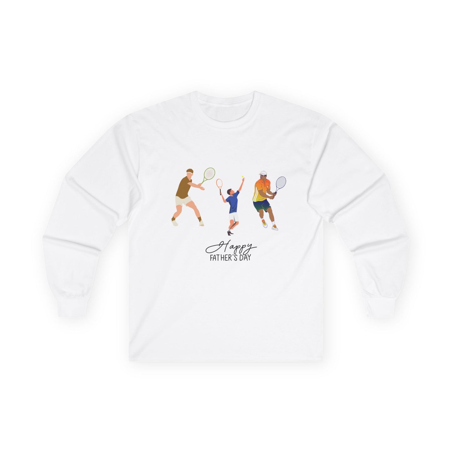 Father's Day Tennis Family Long Sleeve Tee