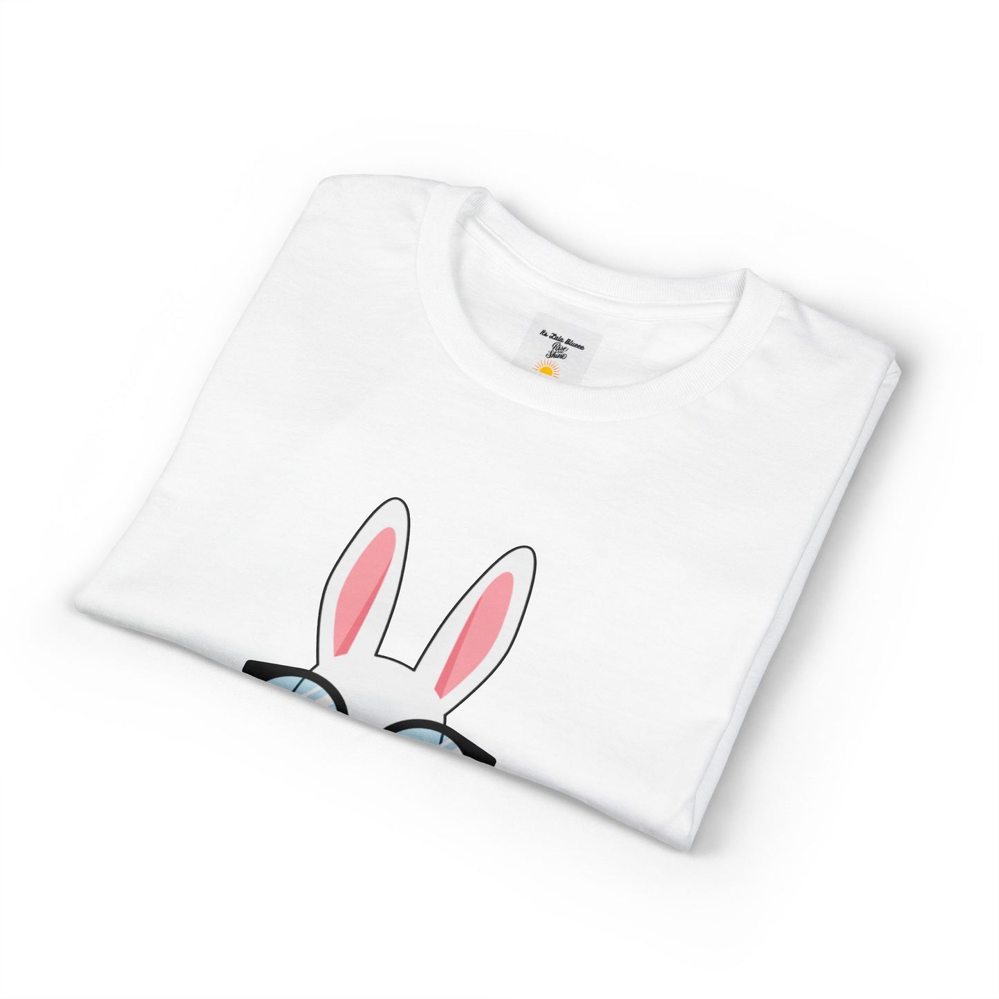 Easter Bunny with Glasses T-Shirt – "Happy Easter" Cute Graphic Tee