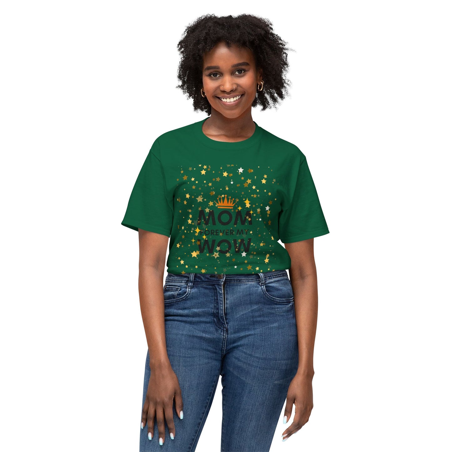 Mom Forever My Wow T-Shirt — Mother's Day Celebration Tee with Gold Stars