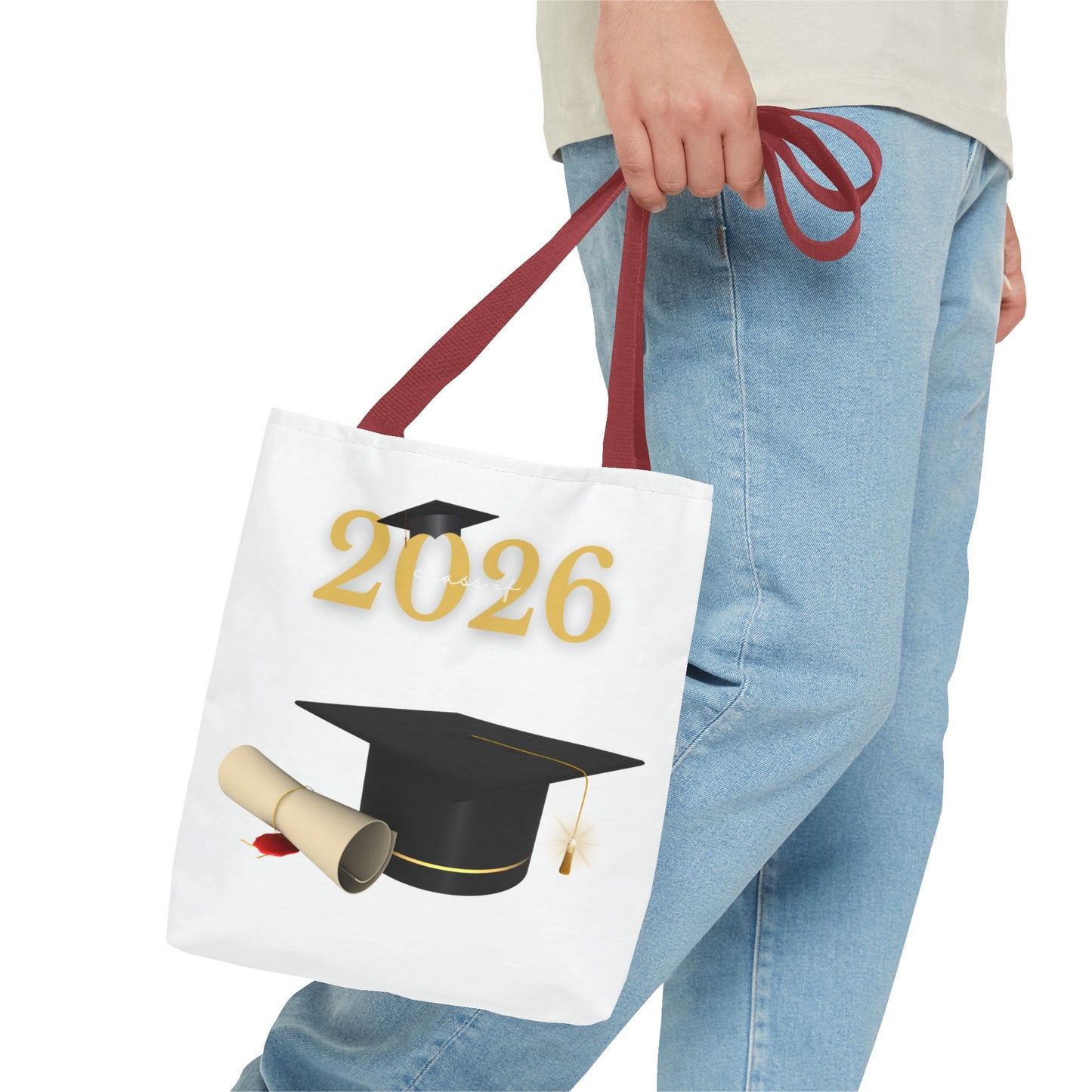 2026 Graduation Tote Bag – Class of 2026 Cap & Diploma Celebration Bag