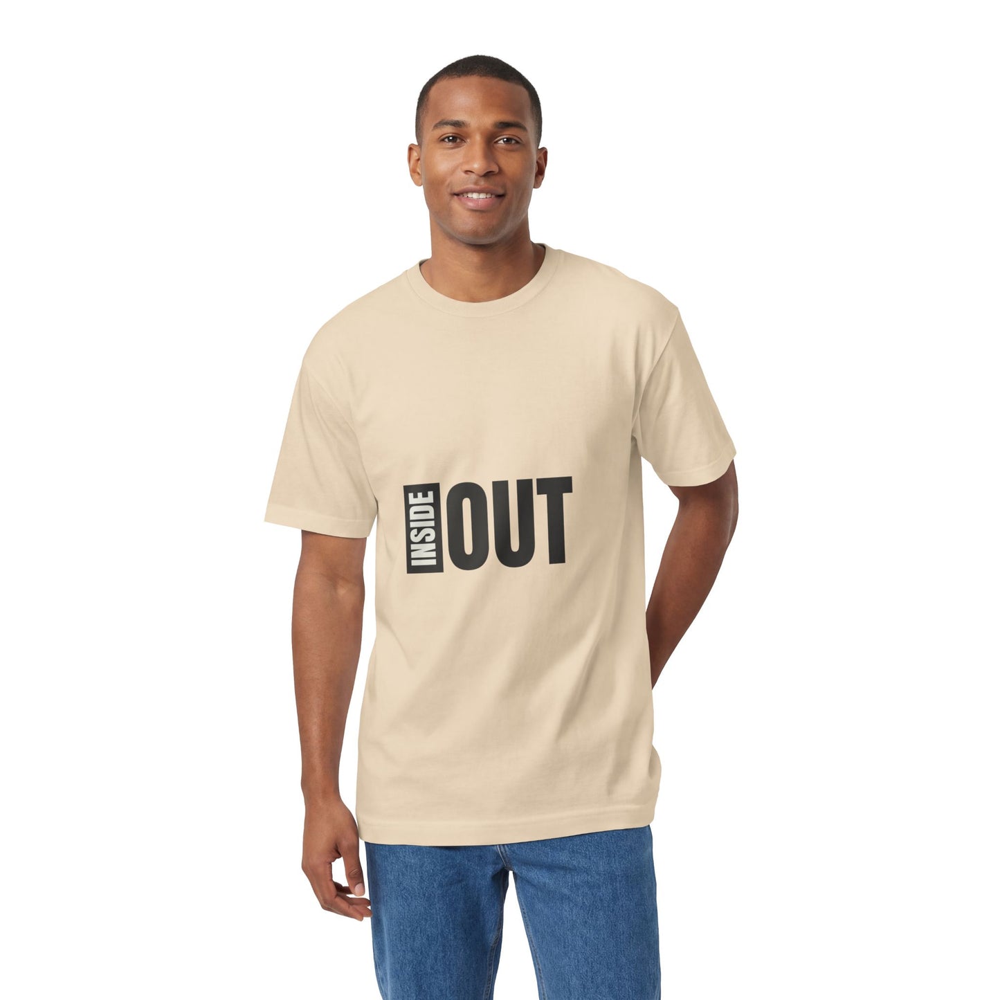 Inside Out Graphic Tee — Bold Minimalist Typography Shirt