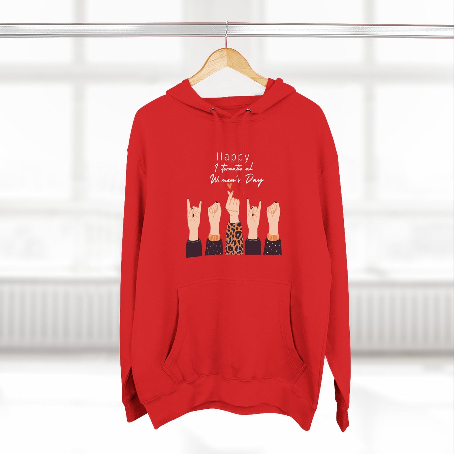 Feminine Fist Hoodie — Girl Power Graphic Pullover