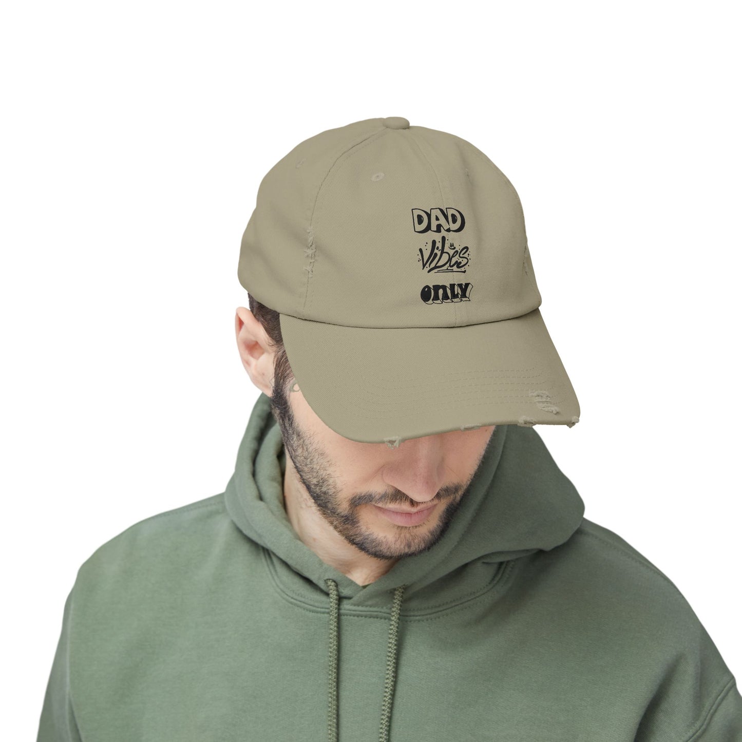 Dad Vibes Only Distressed Cap