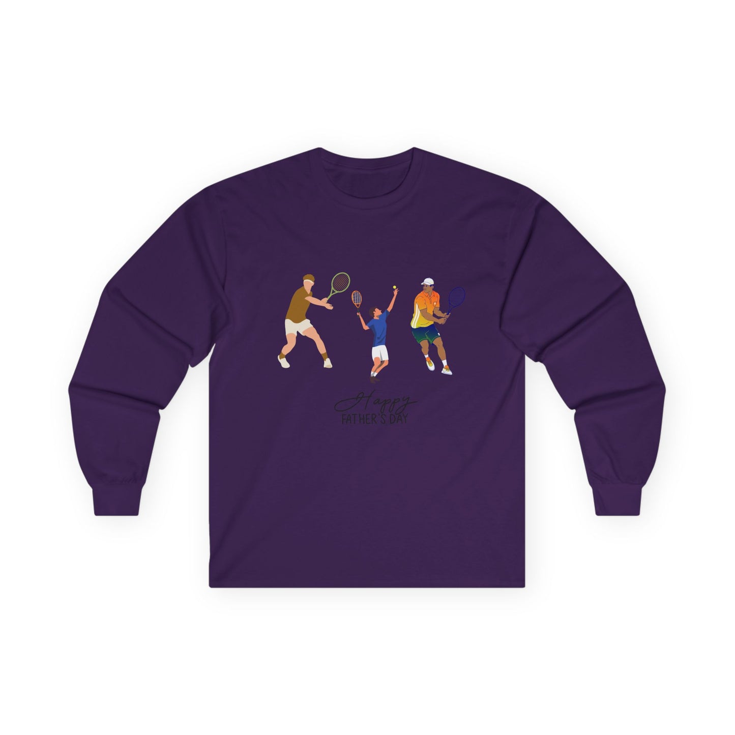 Father's Day Tennis Family Long Sleeve Tee
