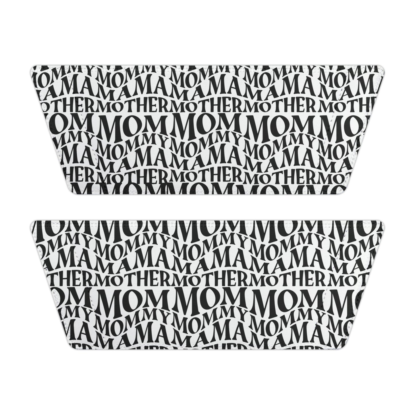 Women's Removable-Strap Slide Sandals — Black Typographic Print