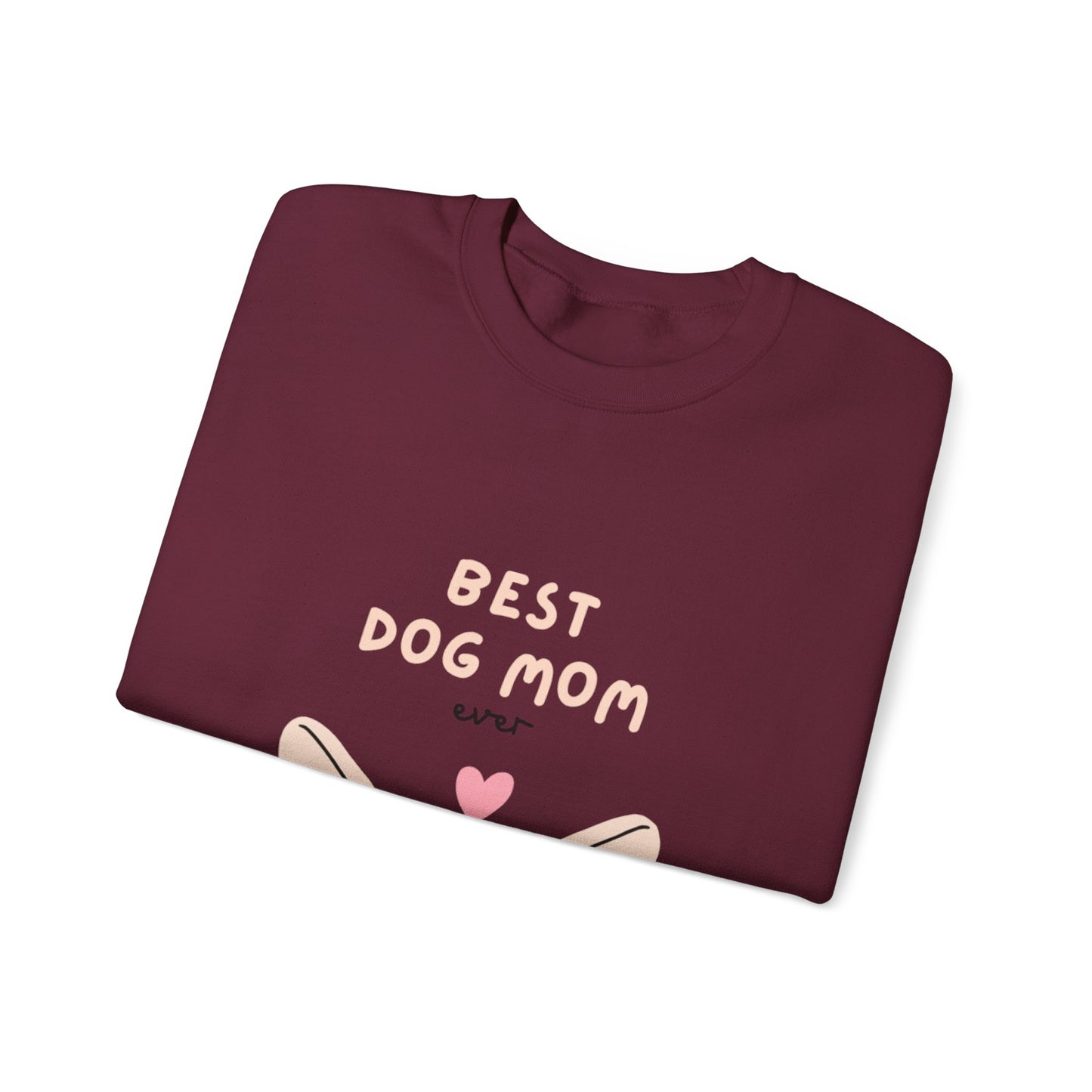 Best Dog Mom Sweatshirt — Cute French Bulldog Crewneck for Dog Lovers
