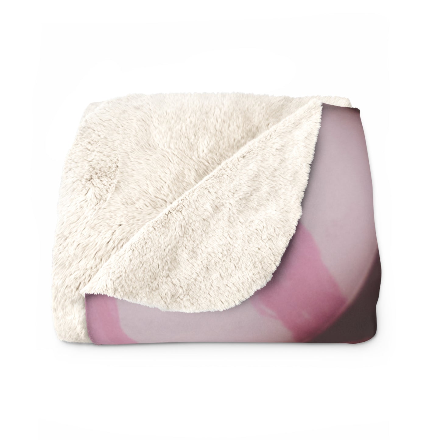 Happy Easter Sherpa Blanket - Pink Easter Eggs Cozy Throw