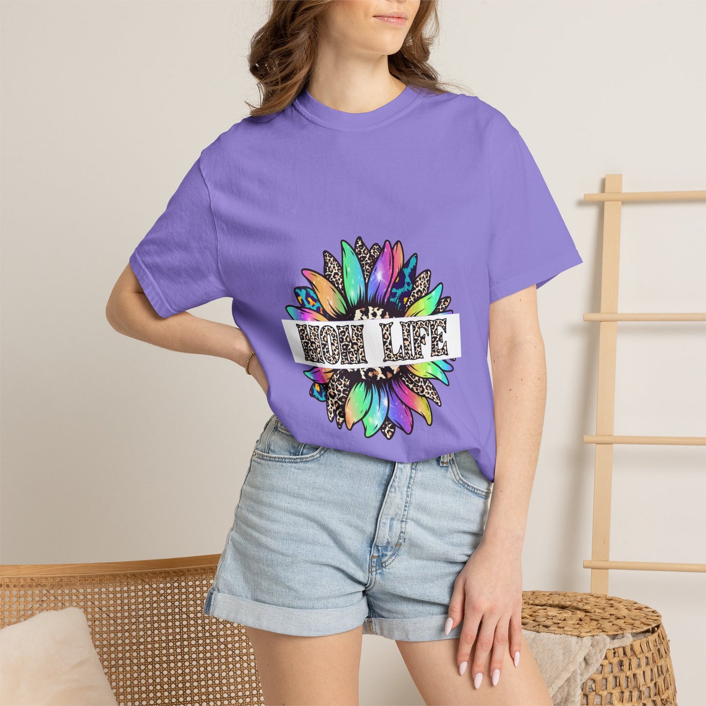 High Life Floral T-Shirt — Colorful Mandala Graphic Tee