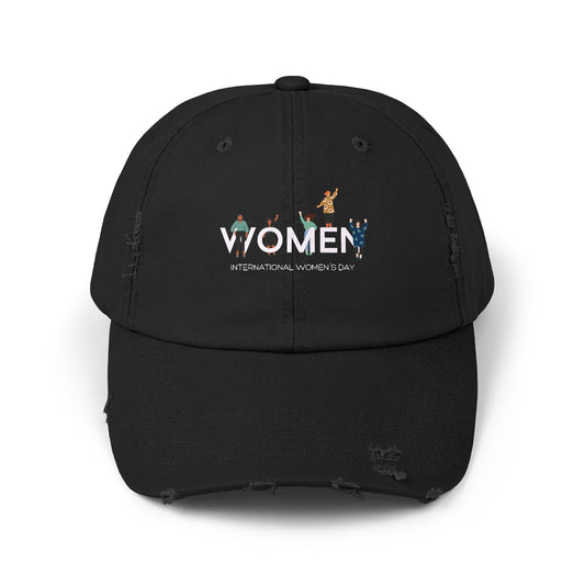 Women's Day Distressed Cap – 'WOMEN' International Women's Day Hat