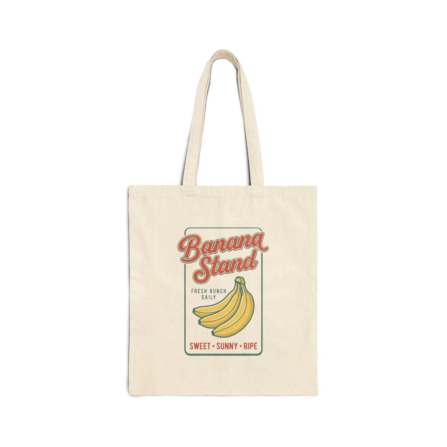 Banana Stand Illustration Tote | Vintage Food Graphics, Retro Diner Fruit