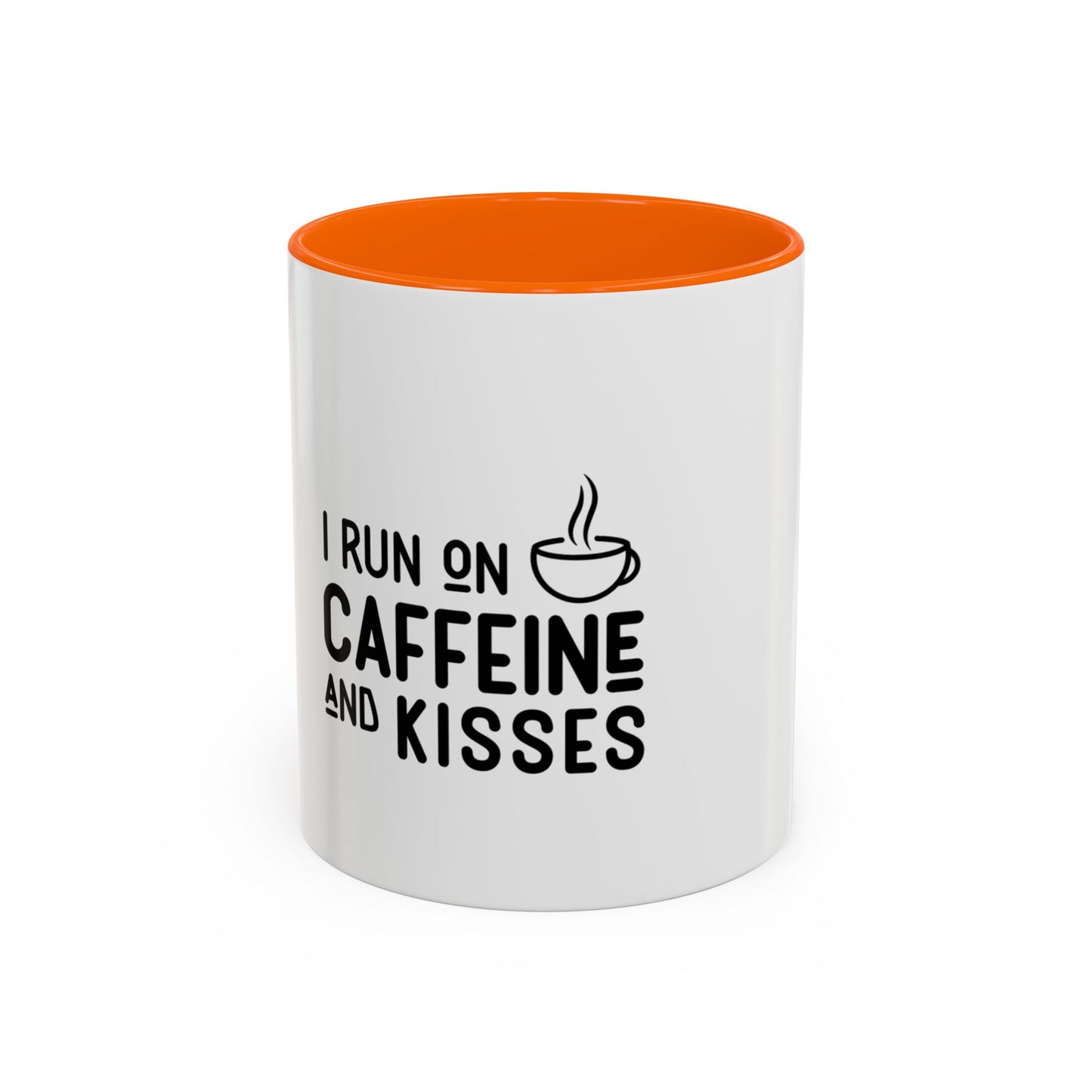 I Run on Caffeine and Kisses Coffee Mug — Accent 11/15oz