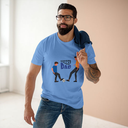 Soccer Dad T‑Shirt — Father & Child Playing Soccer Graphic Tee