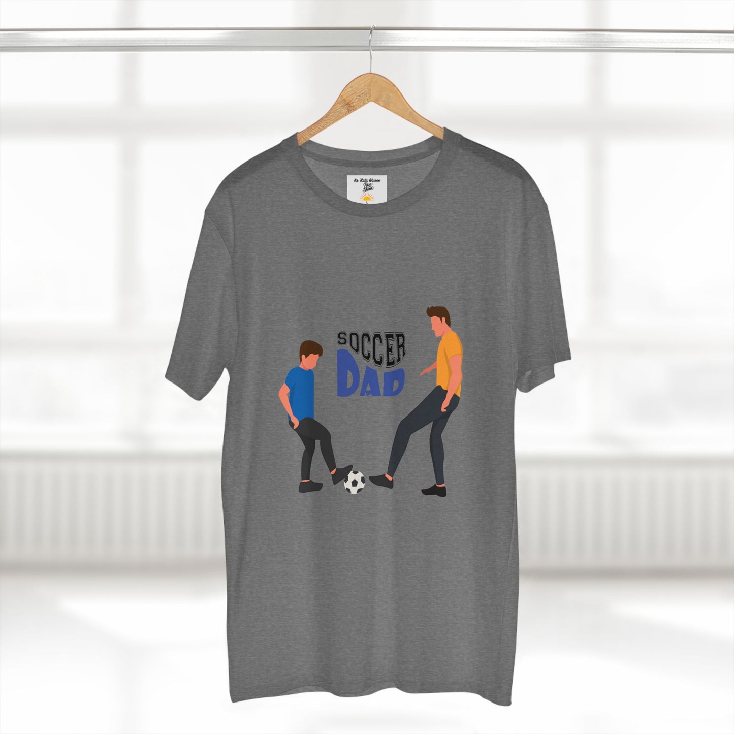 Soccer Dad T‑Shirt — Father & Child Playing Soccer Graphic Tee