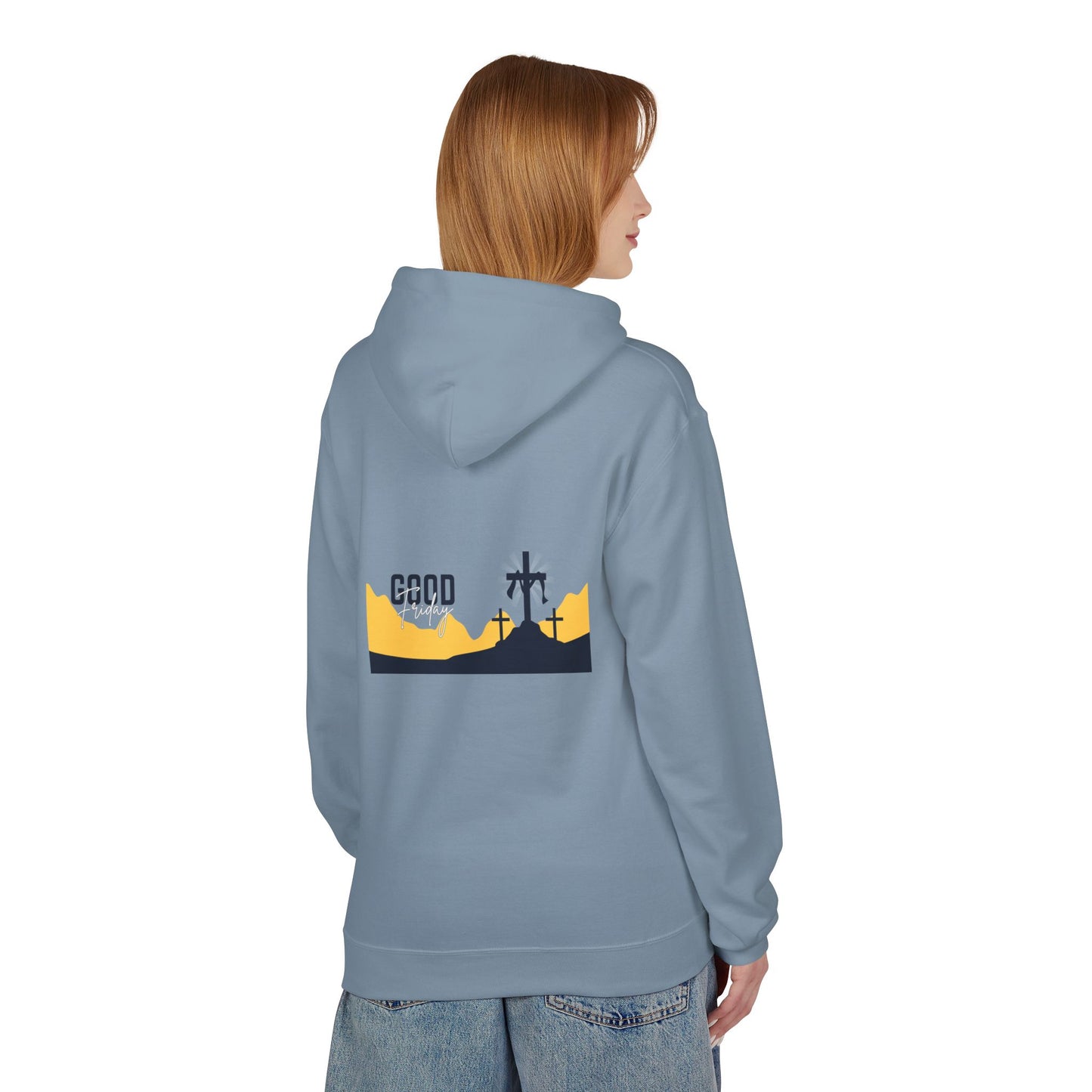 Good Friday Cross Hoodie — Christian Easter Religious Pullover