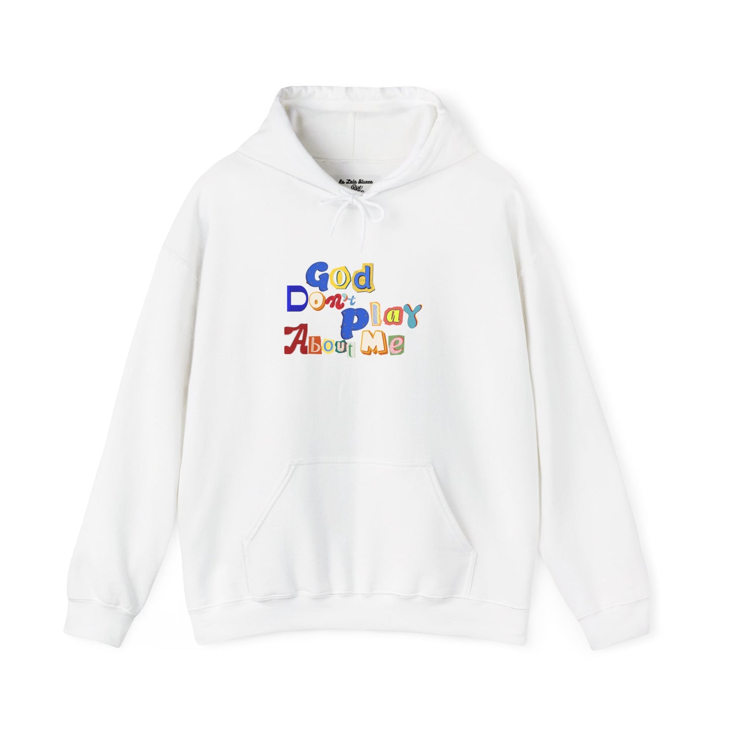 God on My Side Hoodie — Colorful Playful Faith Pullover