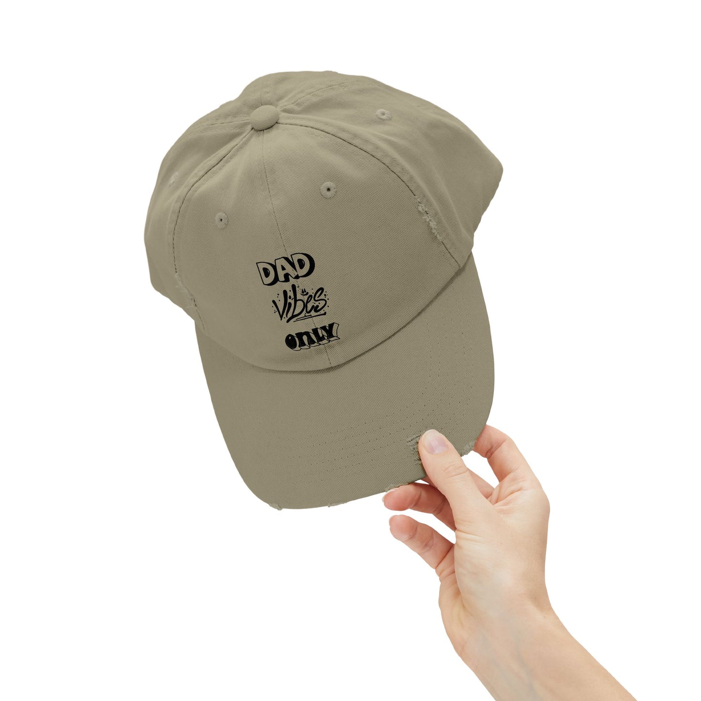 Dad Vibes Only Distressed Cap