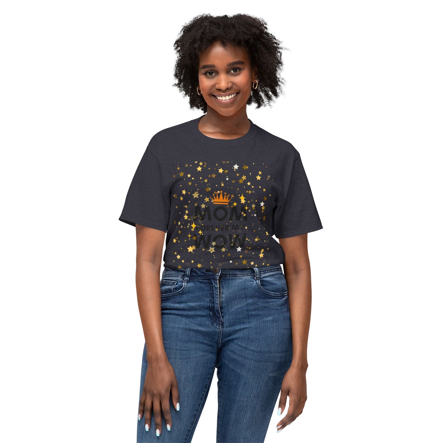 Mom Forever My Wow T-Shirt — Mother's Day Celebration Tee with Gold Stars